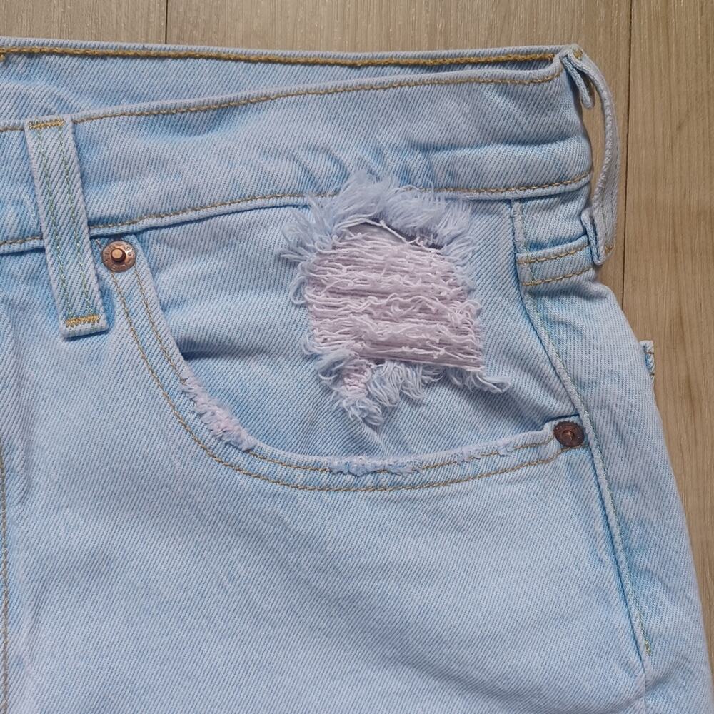 OOAK Custom Light Pink Tinted VTG Levi's 501 Destroyed Jeans 30 - Picture 13 of 16